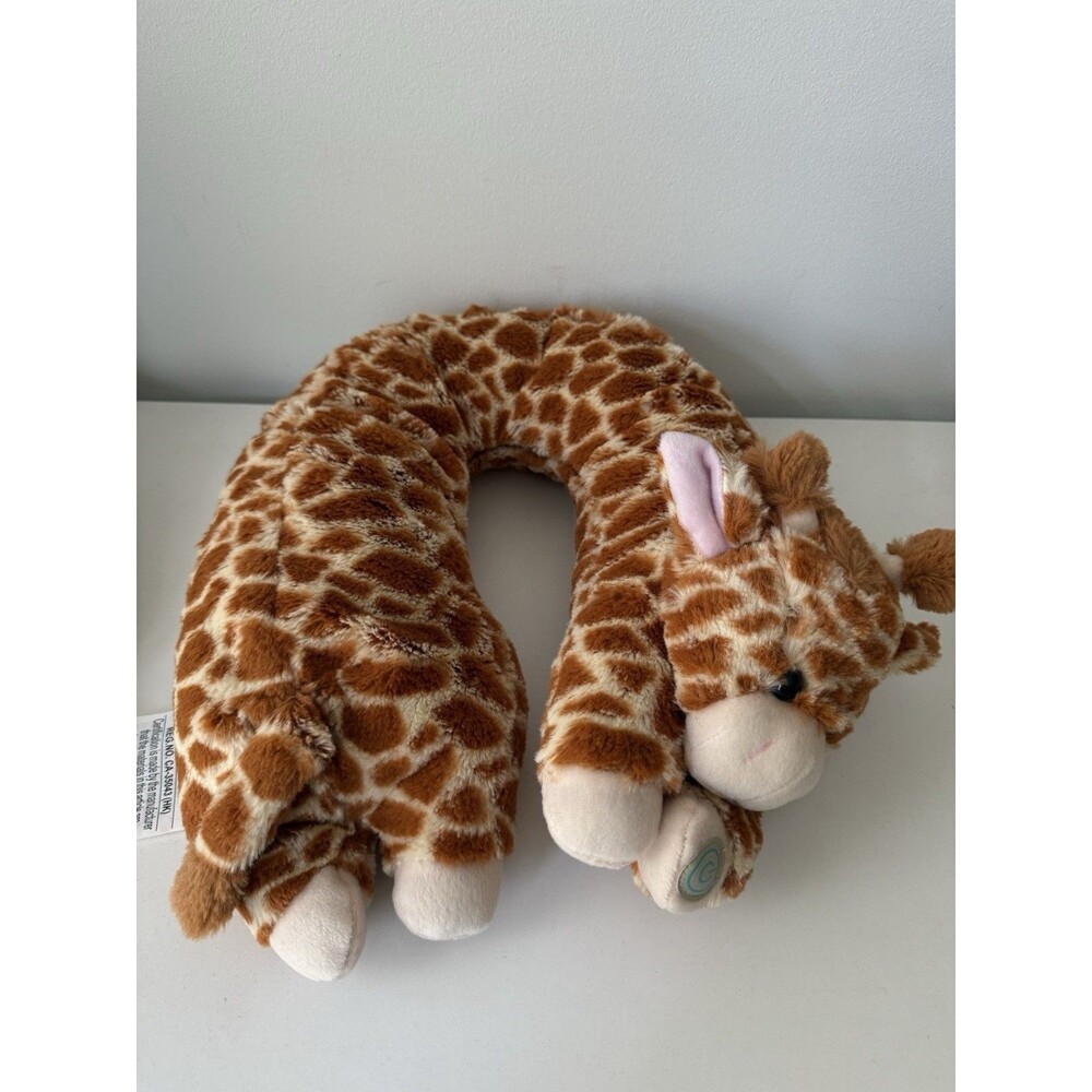 Health Touch Vibrating Travel Neck  Pillow Giraffe Plush Very Soft